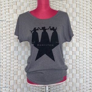 Hamilton Dancing Ladies Gray Short Sleeve T-shirt Small